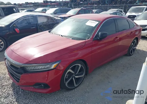 2022 Honda Accord Sport из США, поврежденный, VIN 1HGCV1F37NA022084